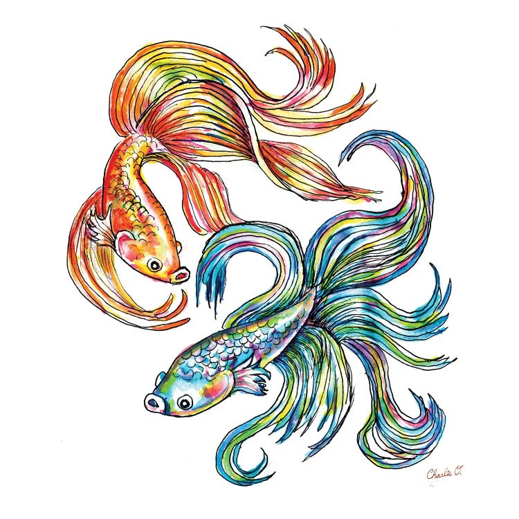 The Joy Of Painting Fantasies by Charlie O'Shields wall art