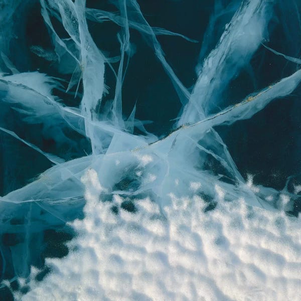 Colin Monteath: Abstract Of Marbled Ice, Antarctica by Colin Monteath