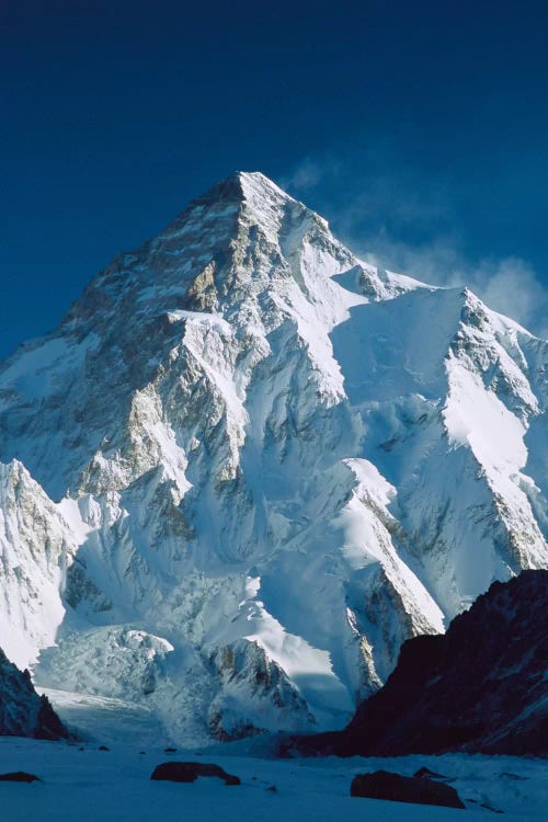 Dawn's Sunlight On K2, Karakoram Mountains, Pakistan