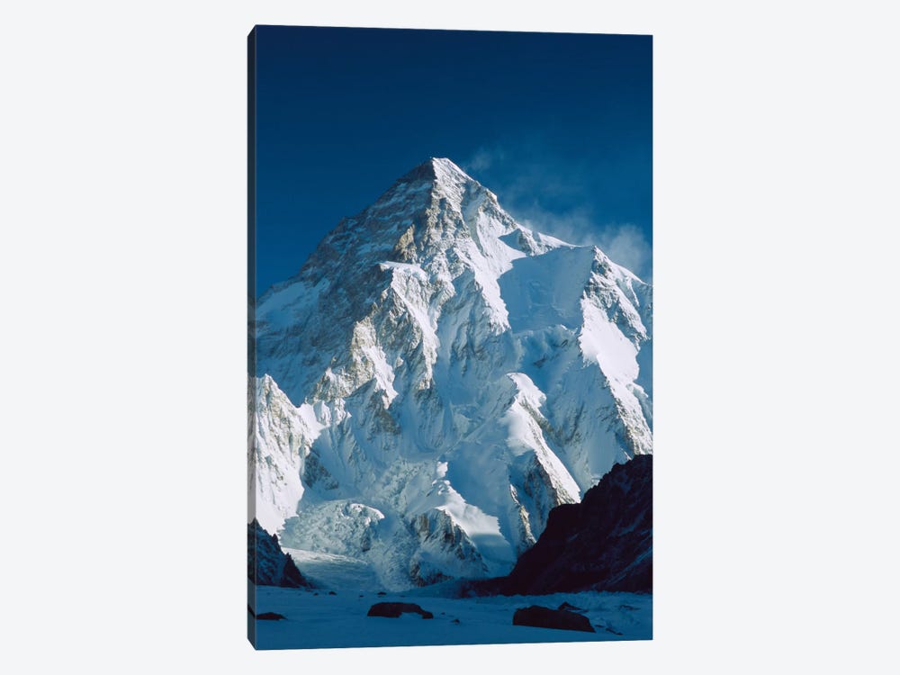 Dawn's Sunlight On K2, Karakoram Mountains, Pakistan by Colin Monteath 1-piece Canvas Print