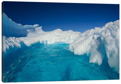 Sculpted Iceberg, Terre Adelie Land, East Antarctica Canvas Art Print - Colin Monteath