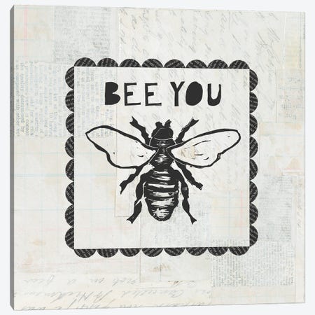 Bee Stamp Bee You Canvas Print #COP16} by Courtney Prahl Canvas Print