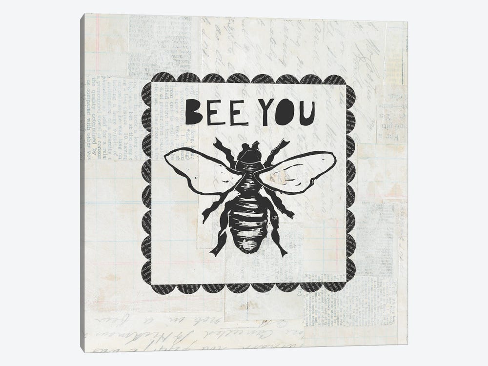 Bee Stamp Bee You 1-piece Canvas Artwork