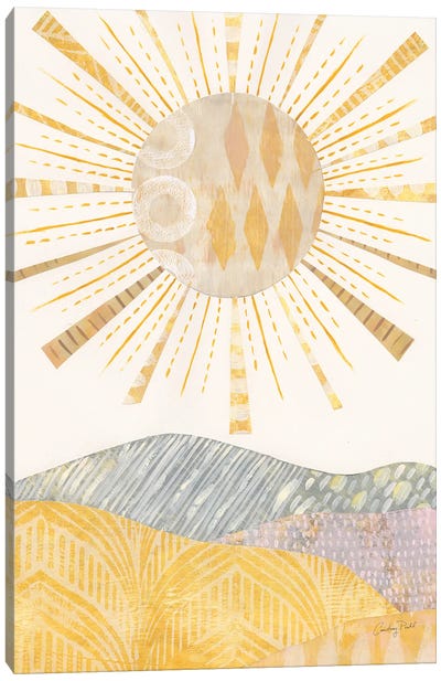 Boho Sunshine II Canvas Art Print - Sun Art