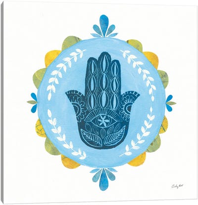 Hamsa Mandala I Canvas Art Print - Courtney Prahl