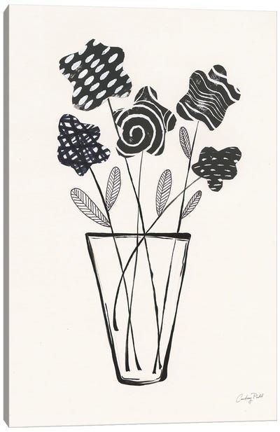 Modern Floral II Canvas Art Print - Courtney Prahl