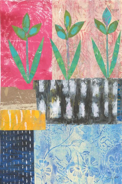 Patchwork Plants IV by Courtney Prahl framed wall art