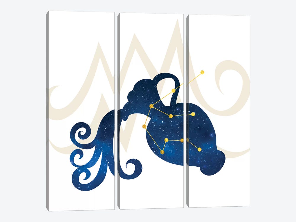 Stars of Aquarius by 5by5collective 3-piece Canvas Art Print
