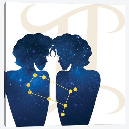 Stars of Gemini Canvas Print #COS5} by 5by5collective Canvas Art Print