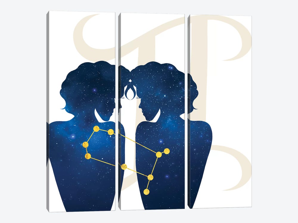 Stars of Gemini by 5by5collective 3-piece Canvas Print