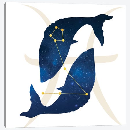 Stars of Pisces Canvas Print #COS8} by 5by5collective Canvas Wall Art