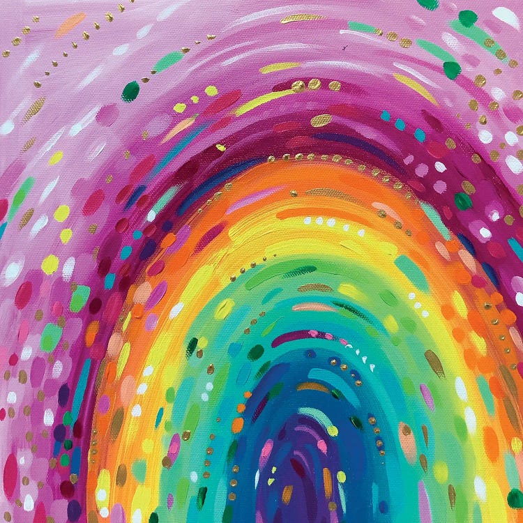 Pink Rainbow by Sarah Coey wall art