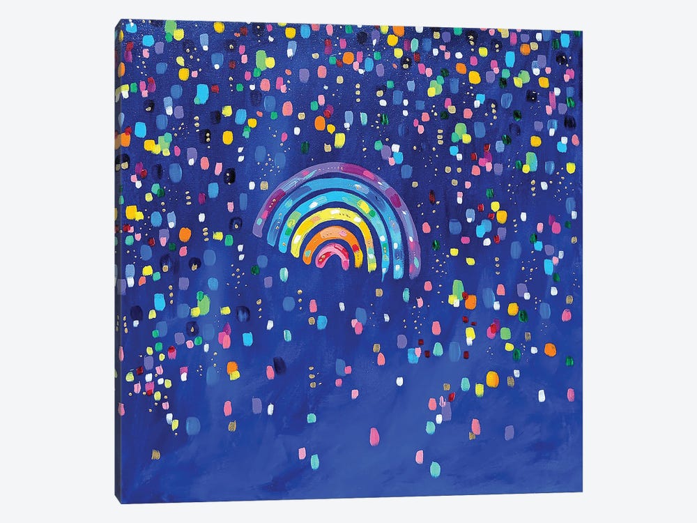 Rainbow Revolution by Sarah Coey 1-piece Canvas Wall Art