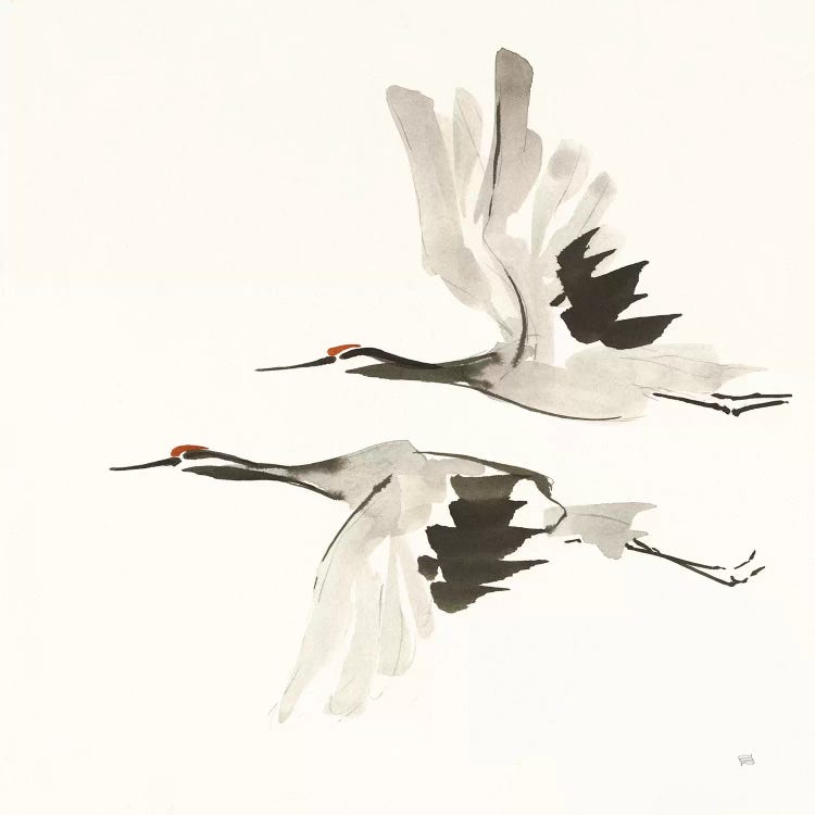 Zen Cranes I Warm