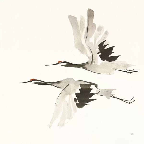 Chris Paschke: Zen Cranes I Warm by Chris Paschke