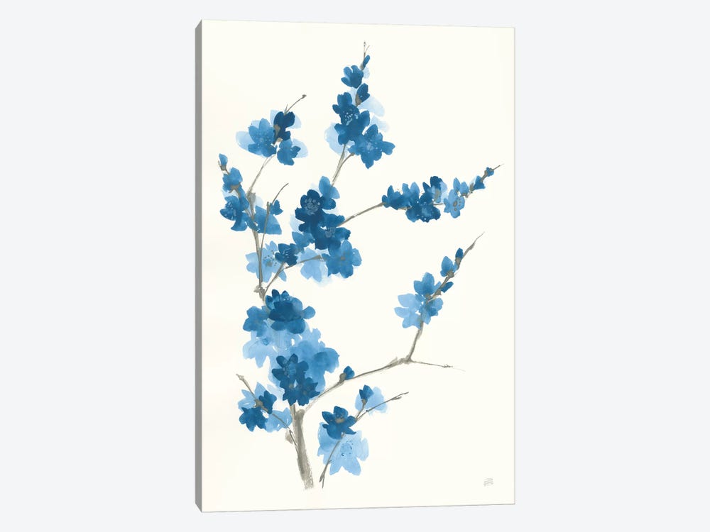 Blue Branch I by Chris Paschke 1-piece Canvas Print