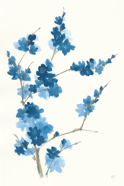 Chinoiserie: Blue Branch I by Chris Paschke
