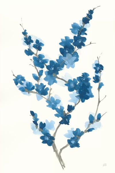 Chinoiserie: Blue Branch II by Chris Paschke