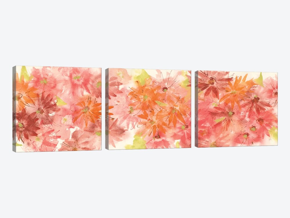 Flowers Afield I by Chris Paschke 3-piece Canvas Art