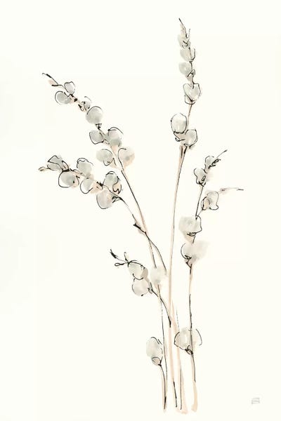 Modern Farmhouse Bedroom: Pussy Willows IV by Chris Paschke