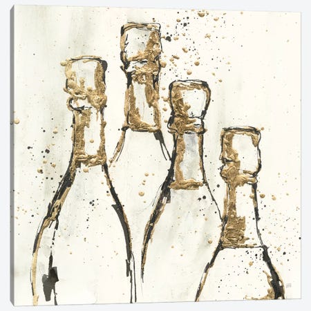 Champagne is Grand II Gold Canvas Print #CPA153} by Chris Paschke Canvas Art