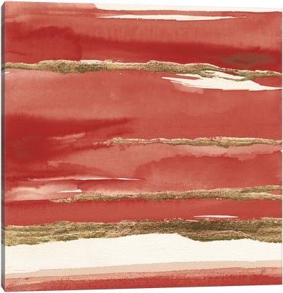 Gilded Red II Canvas Art Print - Chris Paschke