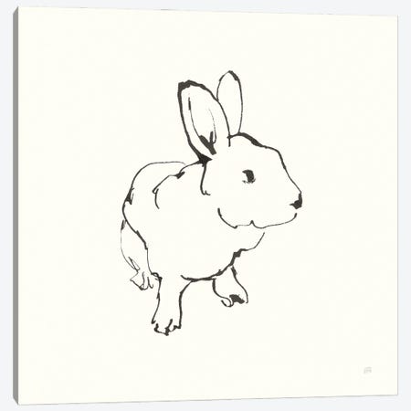 Line Bunny II Canvas Print #CPA167} by Chris Paschke Canvas Art
