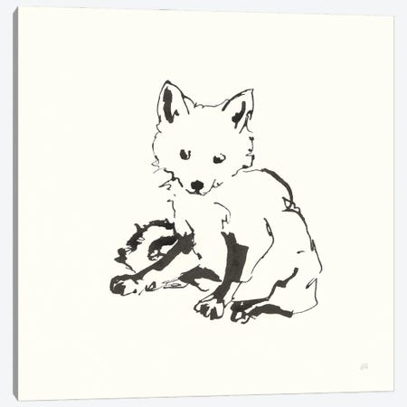 Line Fox Canvas Print #CPA169} by Chris Paschke Canvas Print