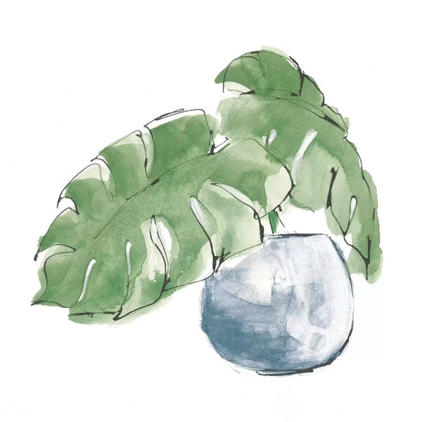 Chris Paschke: Plant Big Leaf IV Dark Green by Chris Paschke
