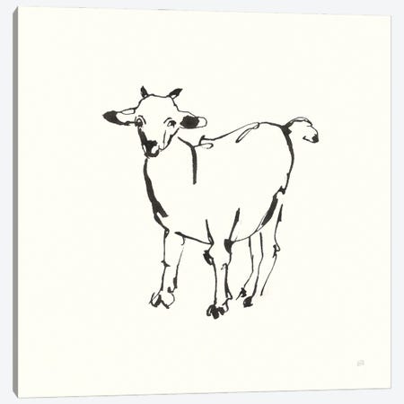Line Goat Canvas Print #CPA184} by Chris Paschke Canvas Art
