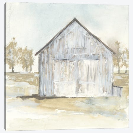 White Barn I Canvas Print #CPA206} by Chris Paschke Art Print