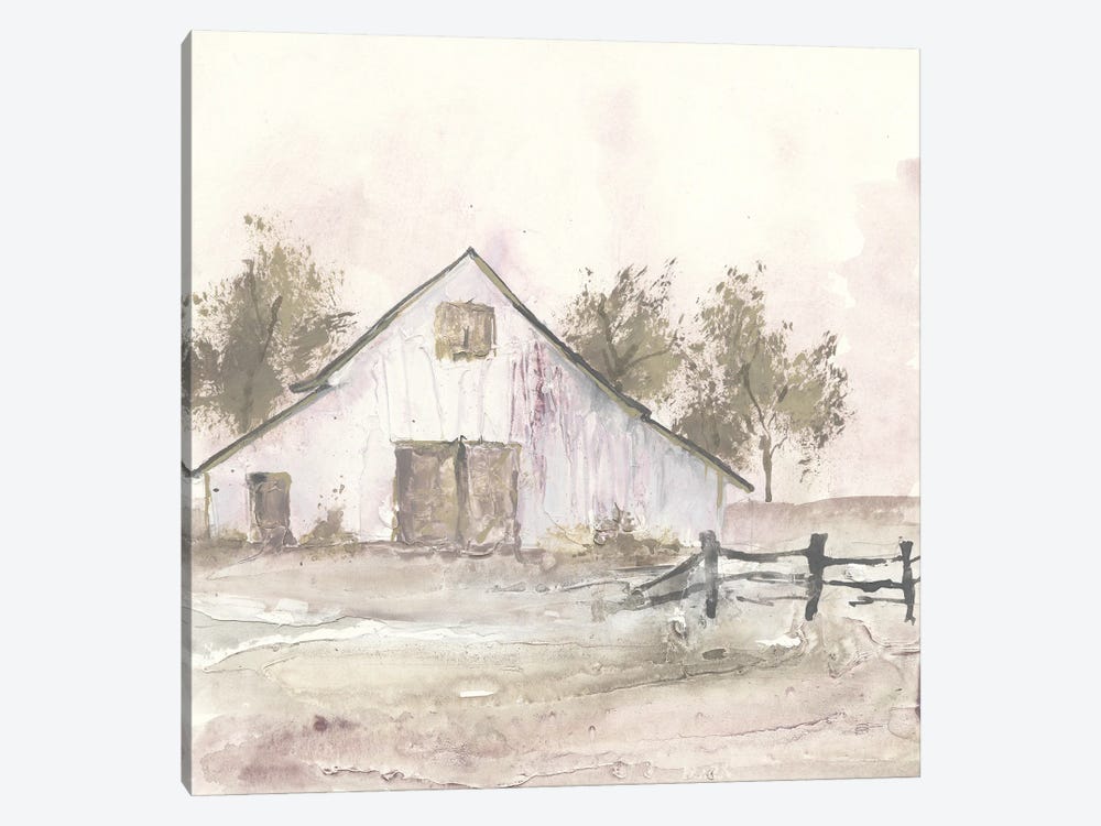 White Barn II by Chris Paschke 1-piece Canvas Art Print