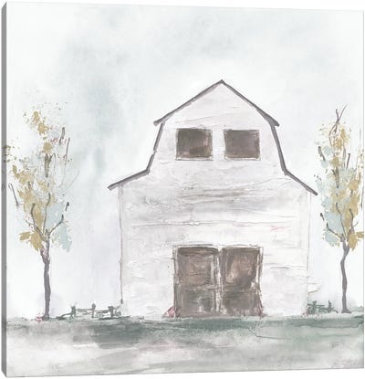 White Barn IV Canvas Art Print - Chris Paschke