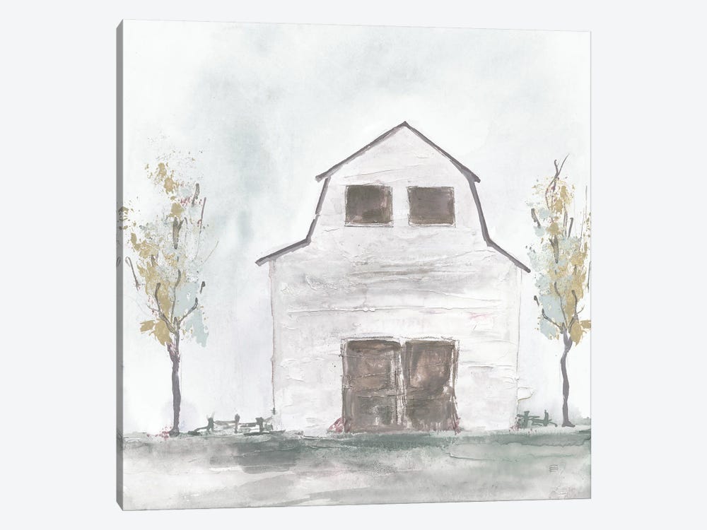White Barn IV by Chris Paschke 1-piece Canvas Wall Art