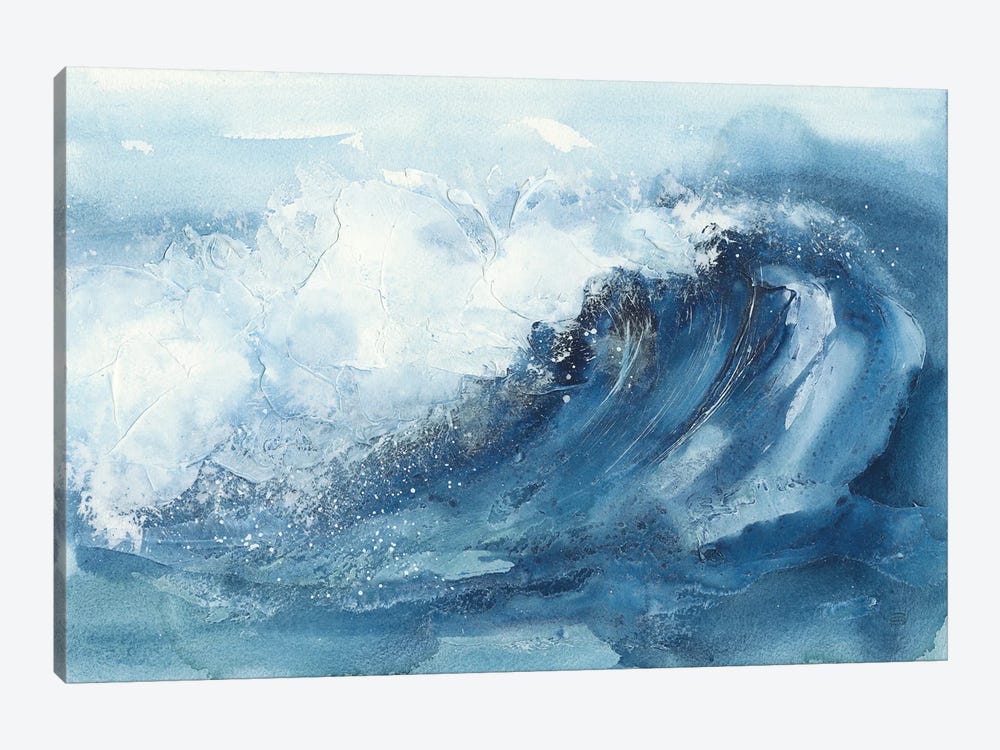 Waves V by Chris Paschke 1-piece Canvas Art Print