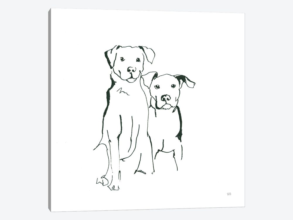 Lovable Mutts IV by Chris Paschke 1-piece Canvas Wall Art