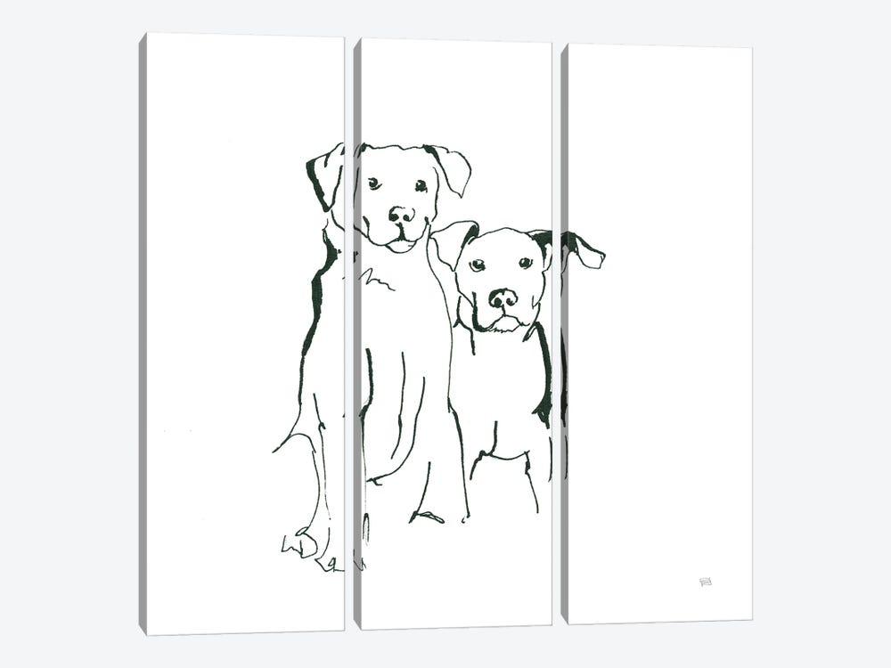 Lovable Mutts IV by Chris Paschke 3-piece Canvas Artwork