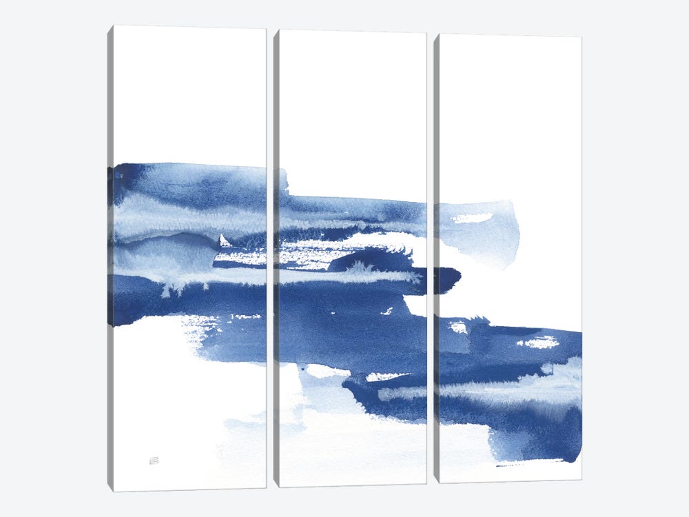 Classic Blue V by Chris Paschke 3-piece Canvas Artwork
