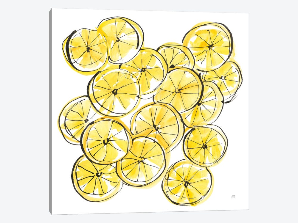 Cut Lemons III by Chris Paschke 1-piece Canvas Art Print