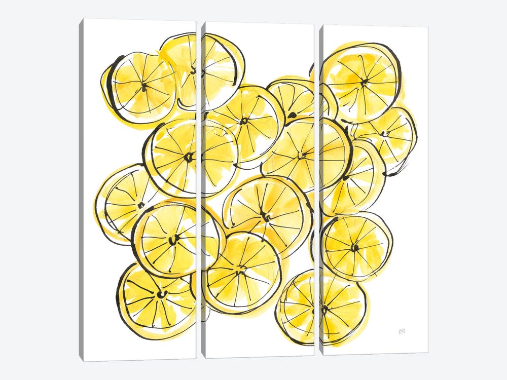 Cut Lemons III by Chris Paschke 3-piece Art Print