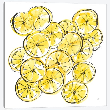 Cut Lemons III Canvas Print #CPA281} by Chris Paschke Canvas Wall Art