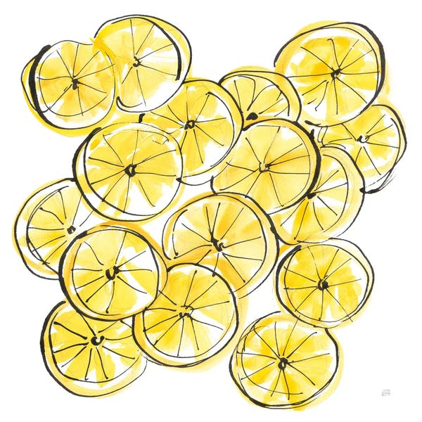 Mediterranean Décor: Cut Lemons III by Chris Paschke