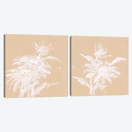 Echinacea Diptych Canvas Print Set #CPA2HSET007} by Chris Paschke Canvas Wall Art