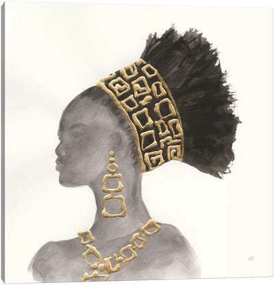 Headdress Beauty II Canvas Art Print - Jewelry Art