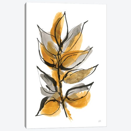 Amber Leaves I Canvas Print #CPA335} by Chris Paschke Canvas Art Print