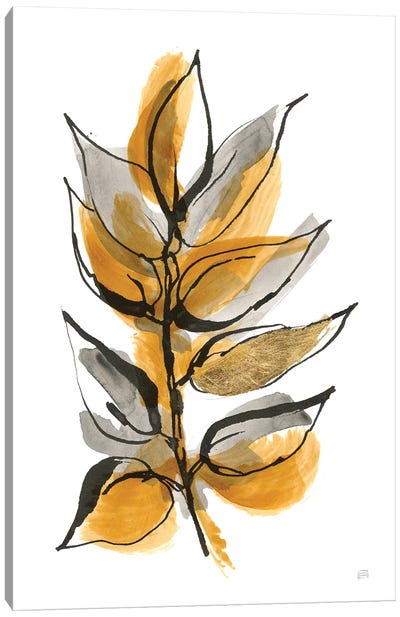 Amber Leaves I Canvas Art Print - Chris Paschke