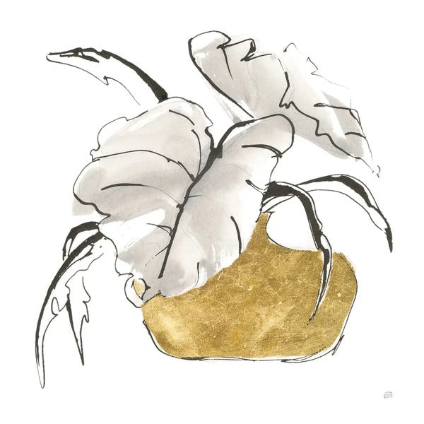 Glam Bedroom: Delicate Gilded Vase II by Chris Paschke