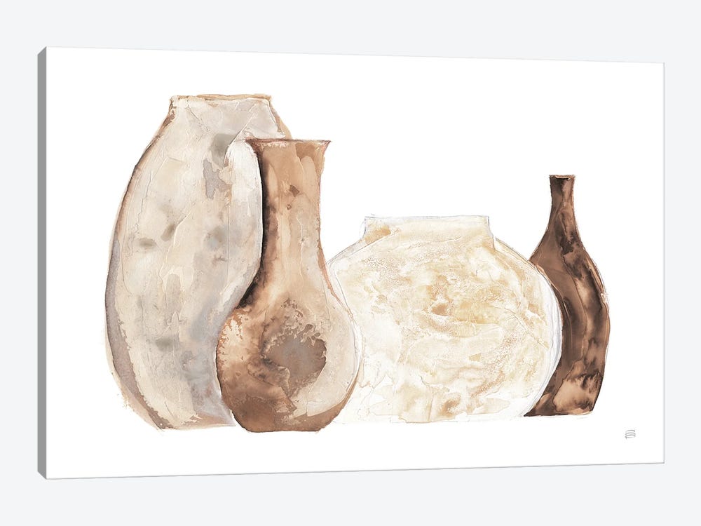 Neutral Vases II by Chris Paschke 1-piece Canvas Art Print
