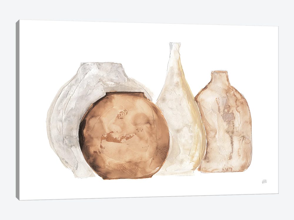 Neutral Vases IV by Chris Paschke 1-piece Canvas Artwork