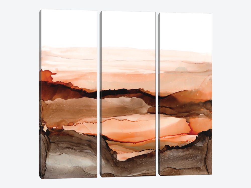 Orangescape II by Chris Paschke 3-piece Canvas Art Print